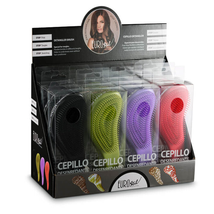 Présentoir 12 Brosses à Démêler