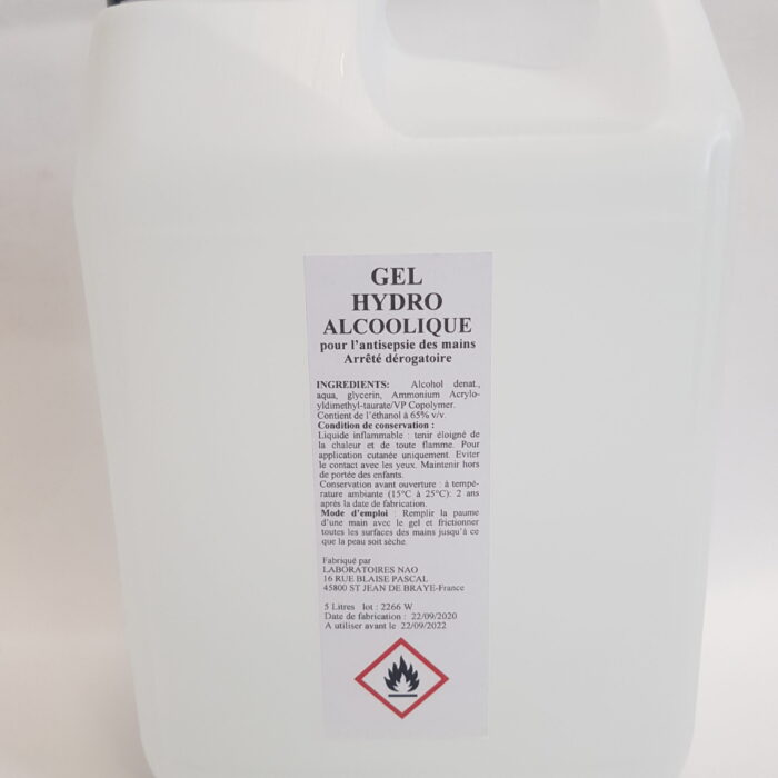 Gel Hydro Alcoolique 5 Litres