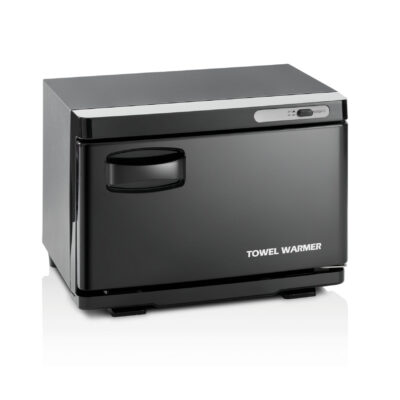 Capacité 8 Litres – format compact (35×25,5×25,5 h cm) Support pour huiles essentielles intégré (aromathérapie) Panier amovible pour serviettes Bac de récupération d’eau inclus Design noir mat professionnel Puissance : 200W – 220V / 50Hz